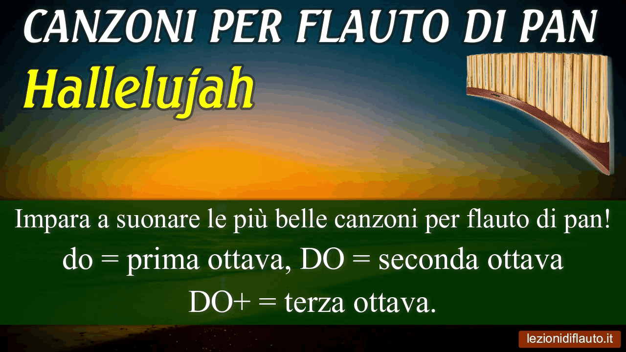 Canzone per flauto di pan: Hallelujah