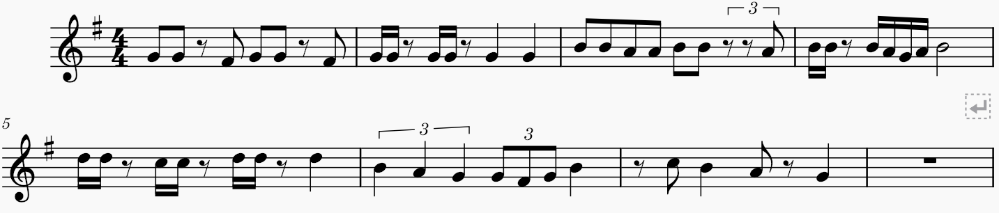 Esercizio di ritmo con il flauto dolce