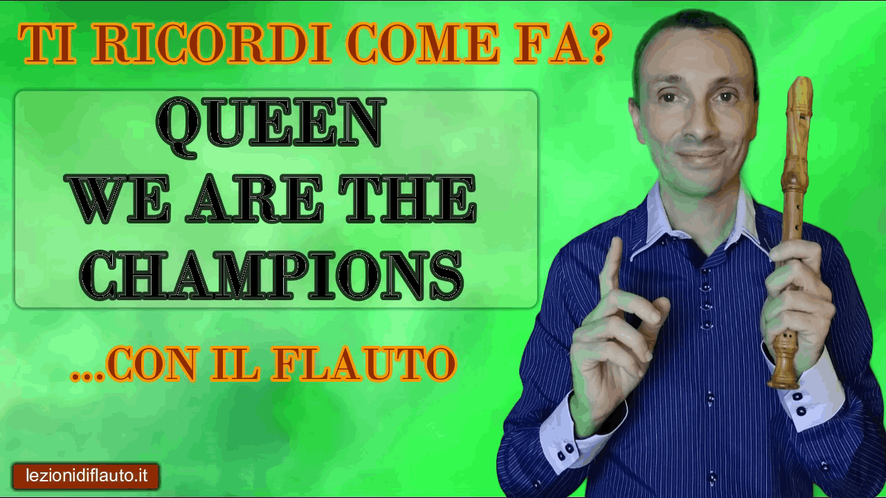 We are the champions dei Queen con il flauto