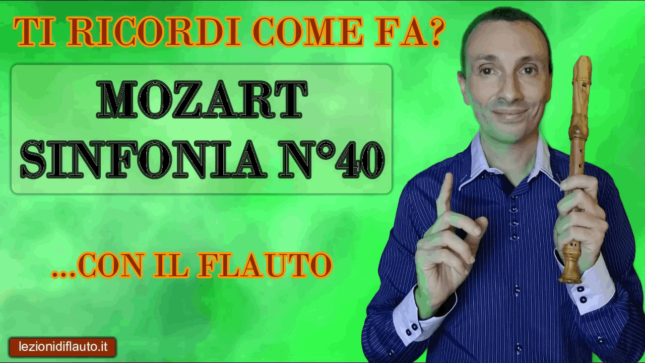 La Sinfonia 40 di Mozart con il flauto