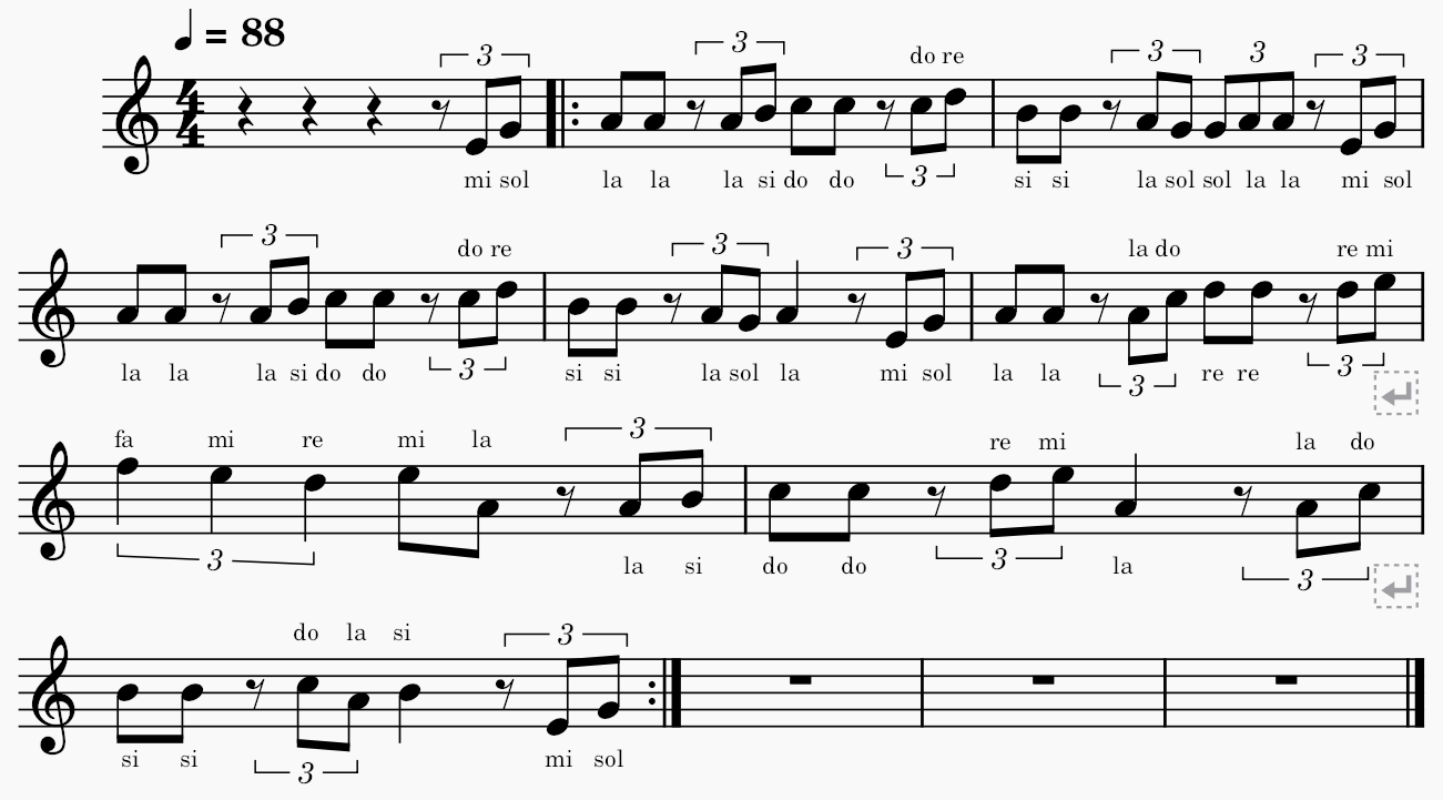 Note della canzone Pirati dei caraibi con il flauto di pan