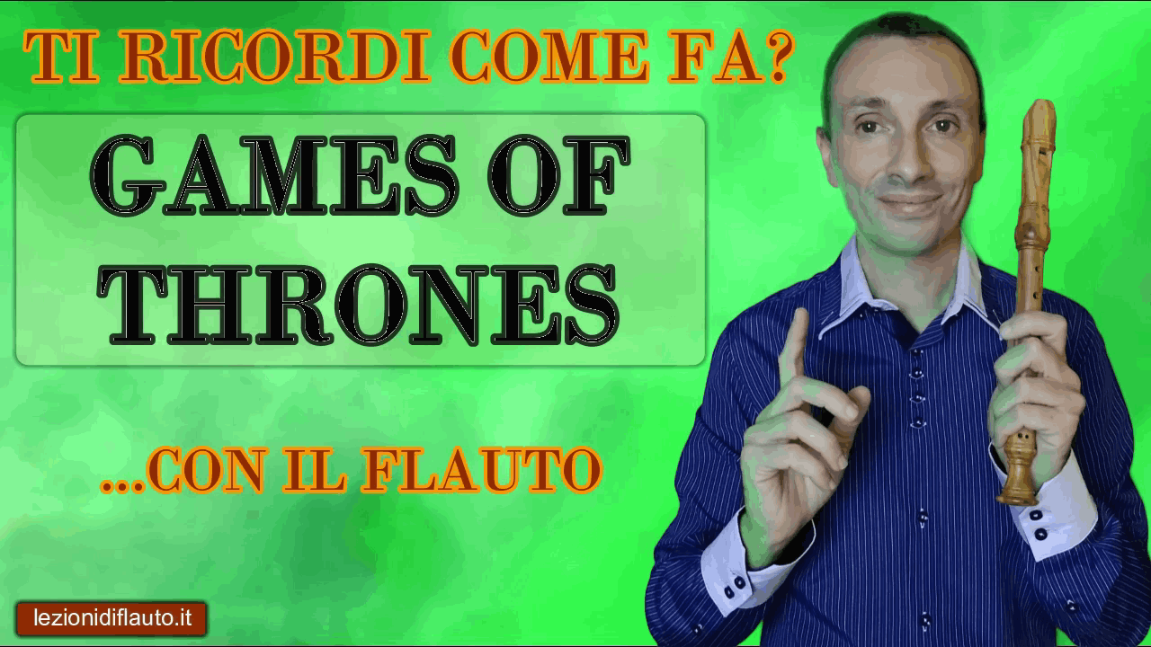 Games of Thrones con il flauto