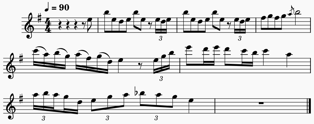 Esercizio 9 per flauto
