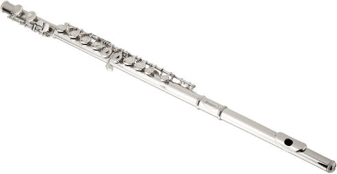 Un flauto traverso in metallo