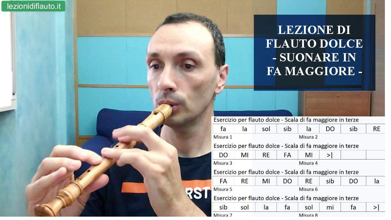 Corso di flauto dolce - suoniamo in fa maggiore