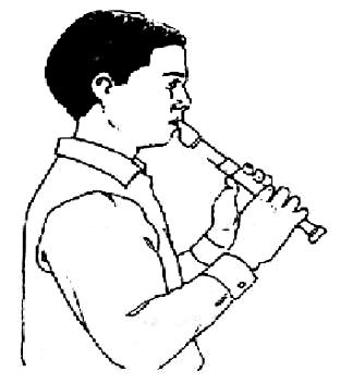 Postura per suonare il flauto dolce