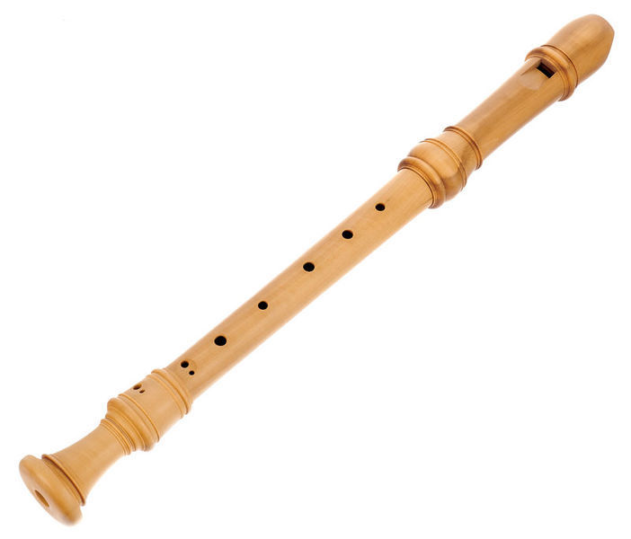 Un flauto dolce in legno